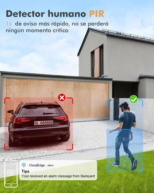 Cámara de Seguridad WhiteCam®️ | 360º 4K Control desde el celular