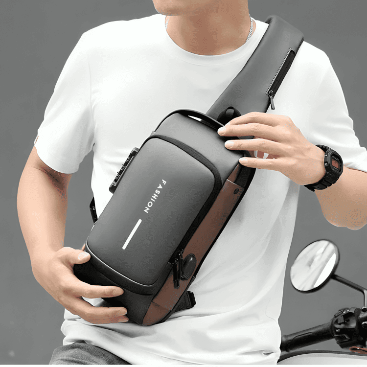 ⚠️ Bolso Antirrobo Impermeable – Protege tu celular y dinero