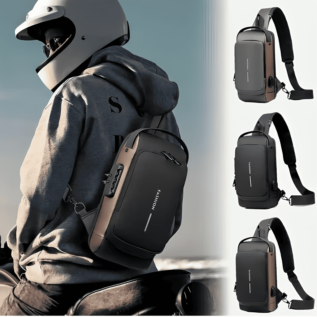 ⚠️ Bolso Antirrobo Impermeable – Protege tu celular y dinero