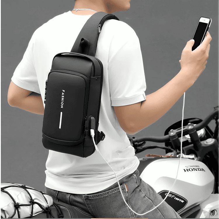 ⚠️ Bolso Antirrobo Impermeable – Protege tu celular y dinero