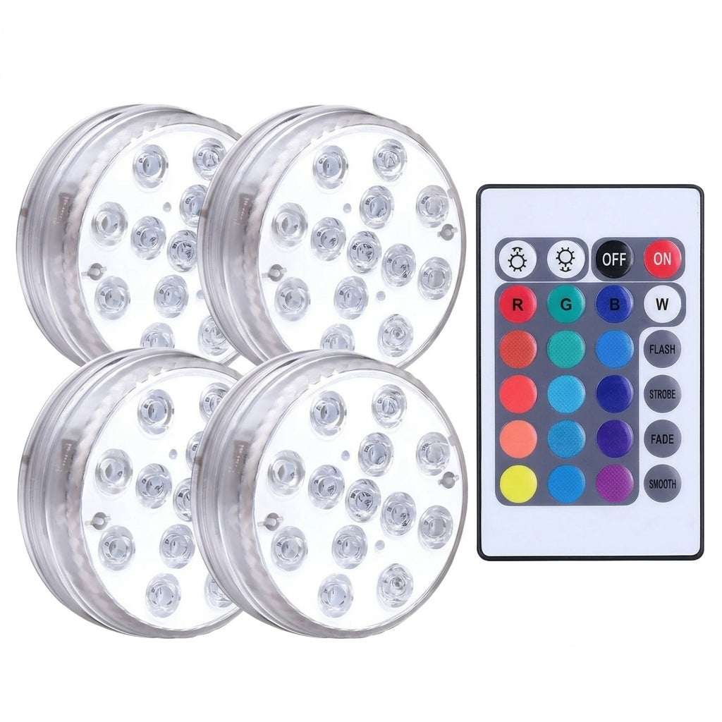 Kit de iluminación RGB para piscinas - Inalámbrico con control remoto