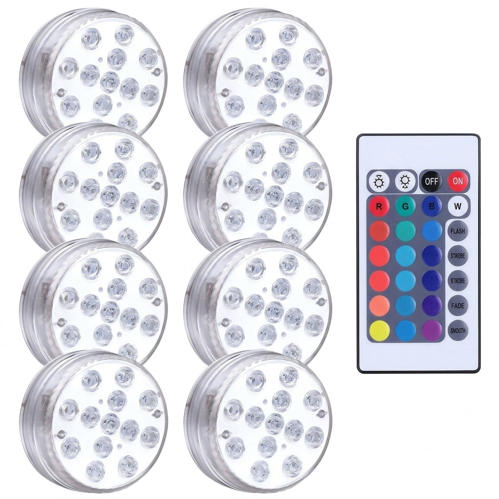Kit de iluminación RGB para piscinas - Inalámbrico con control remoto
