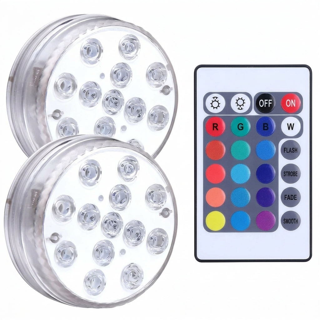 Kit de iluminación RGB para piscinas - Inalámbrico con control remoto